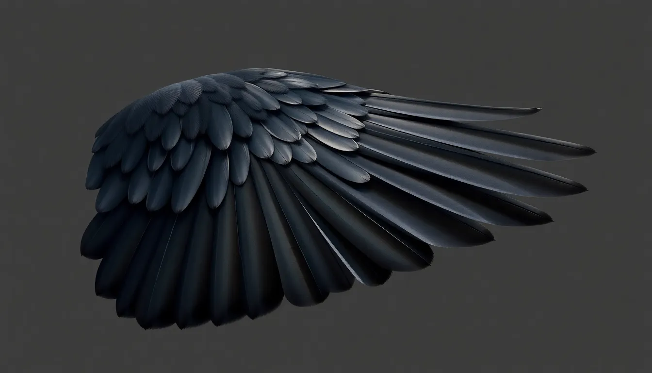 4 raven bird drawing