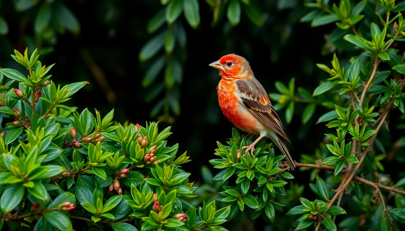 4 rosefinch bird