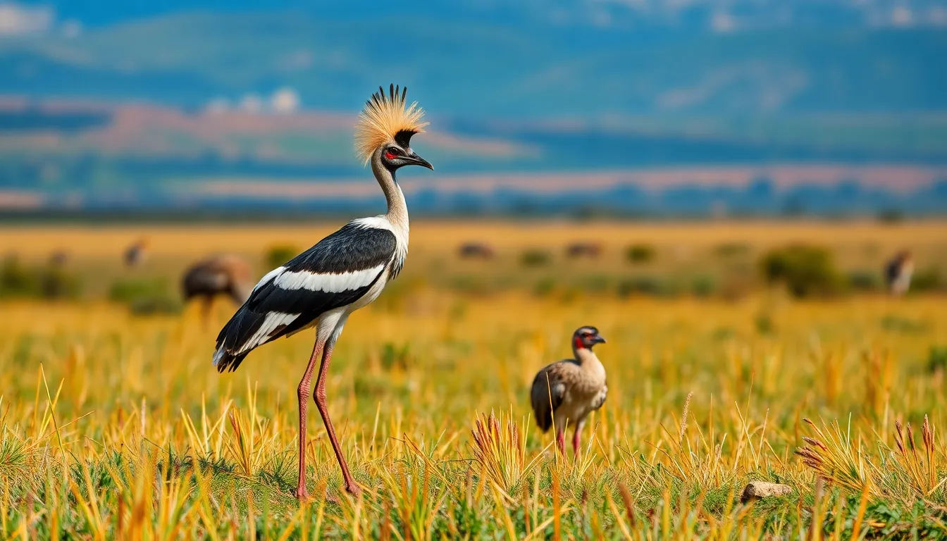 4 secretary bird