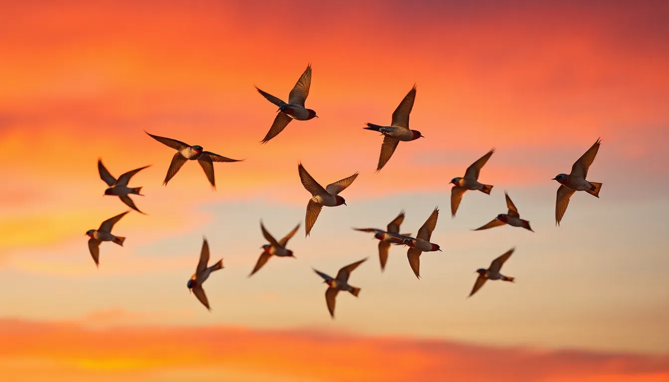 4 swallow bird