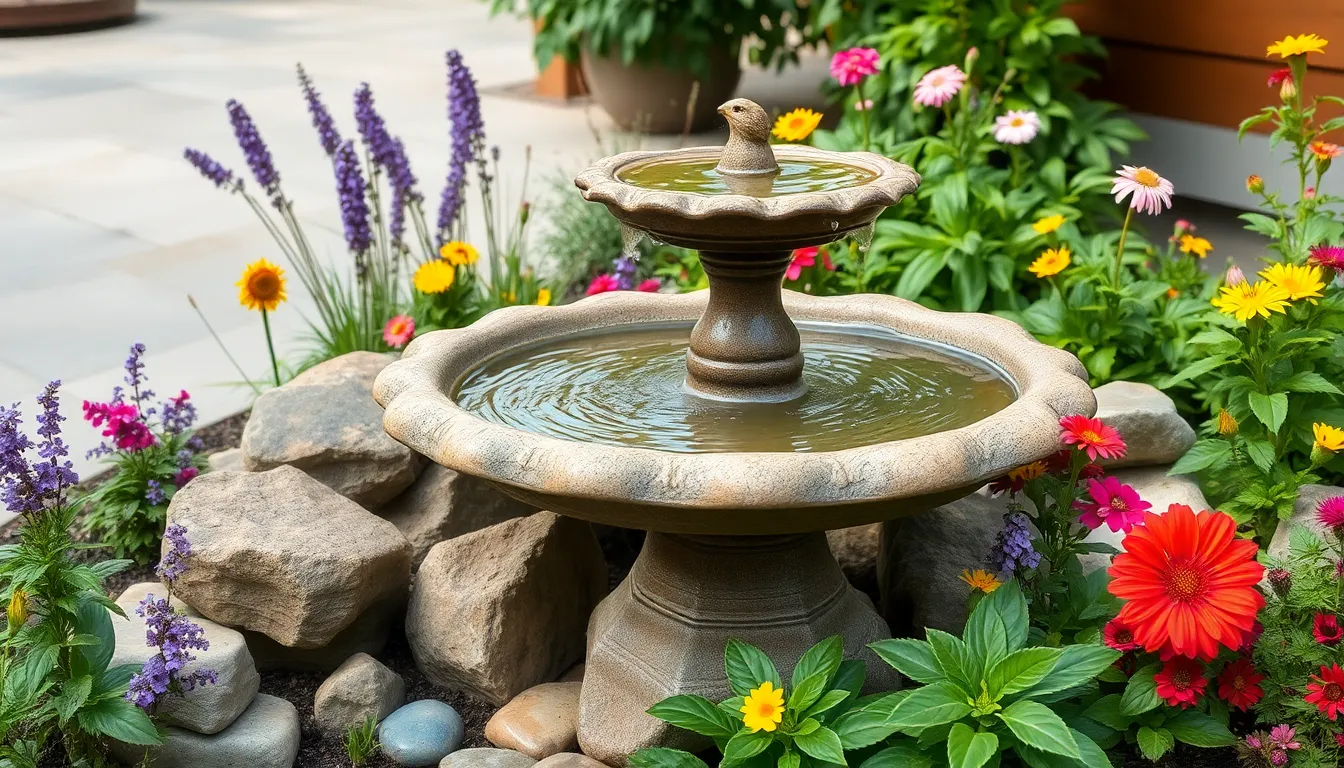 5 bird bath