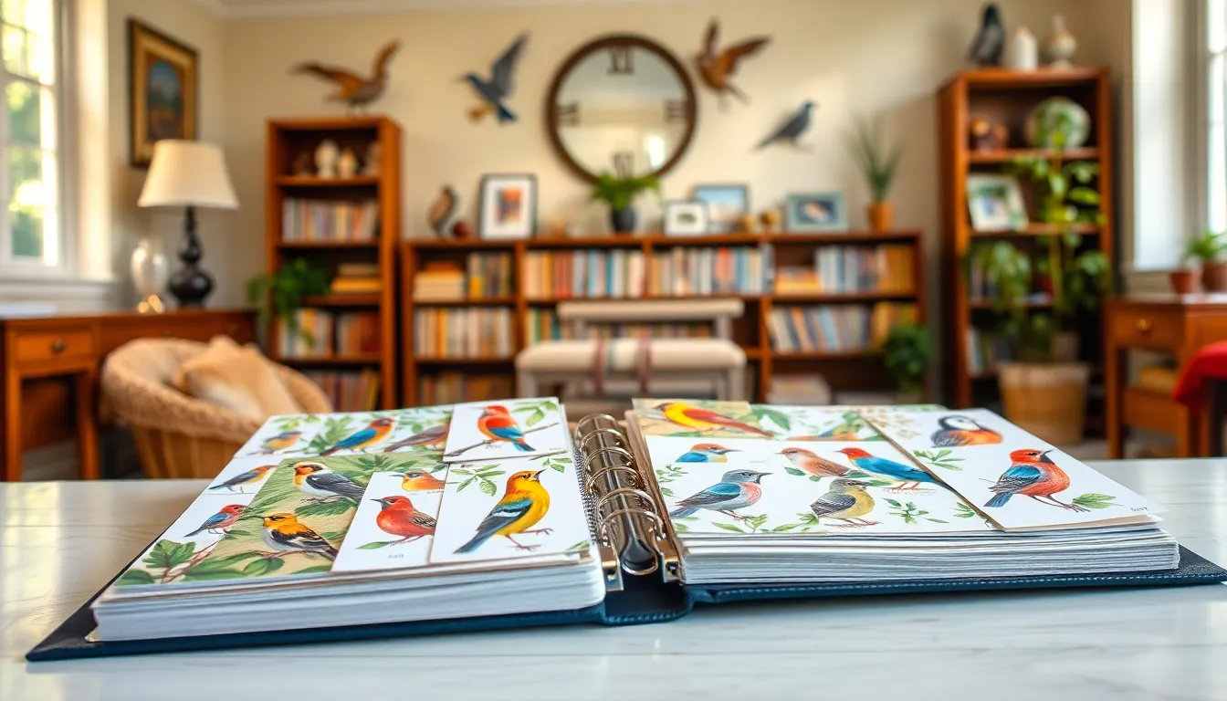 5 bird cards