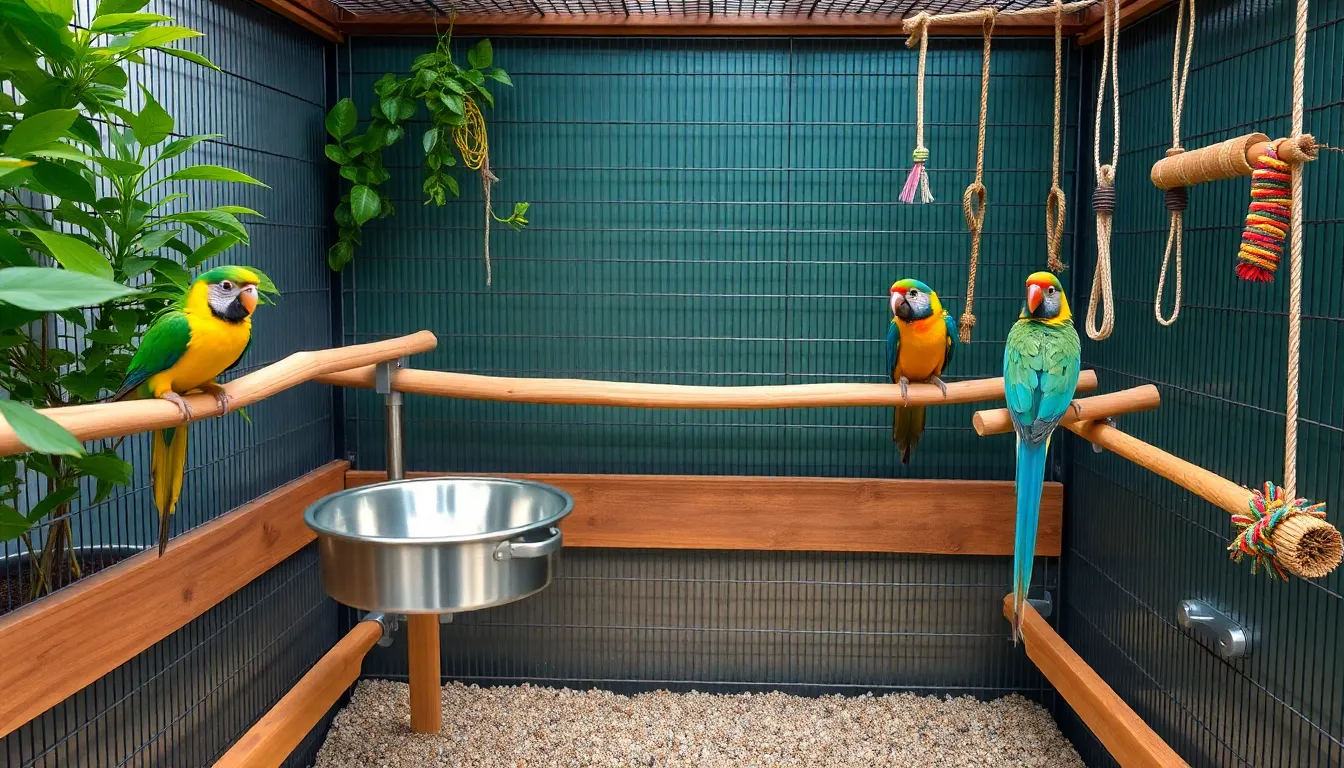 5 bird enclosure