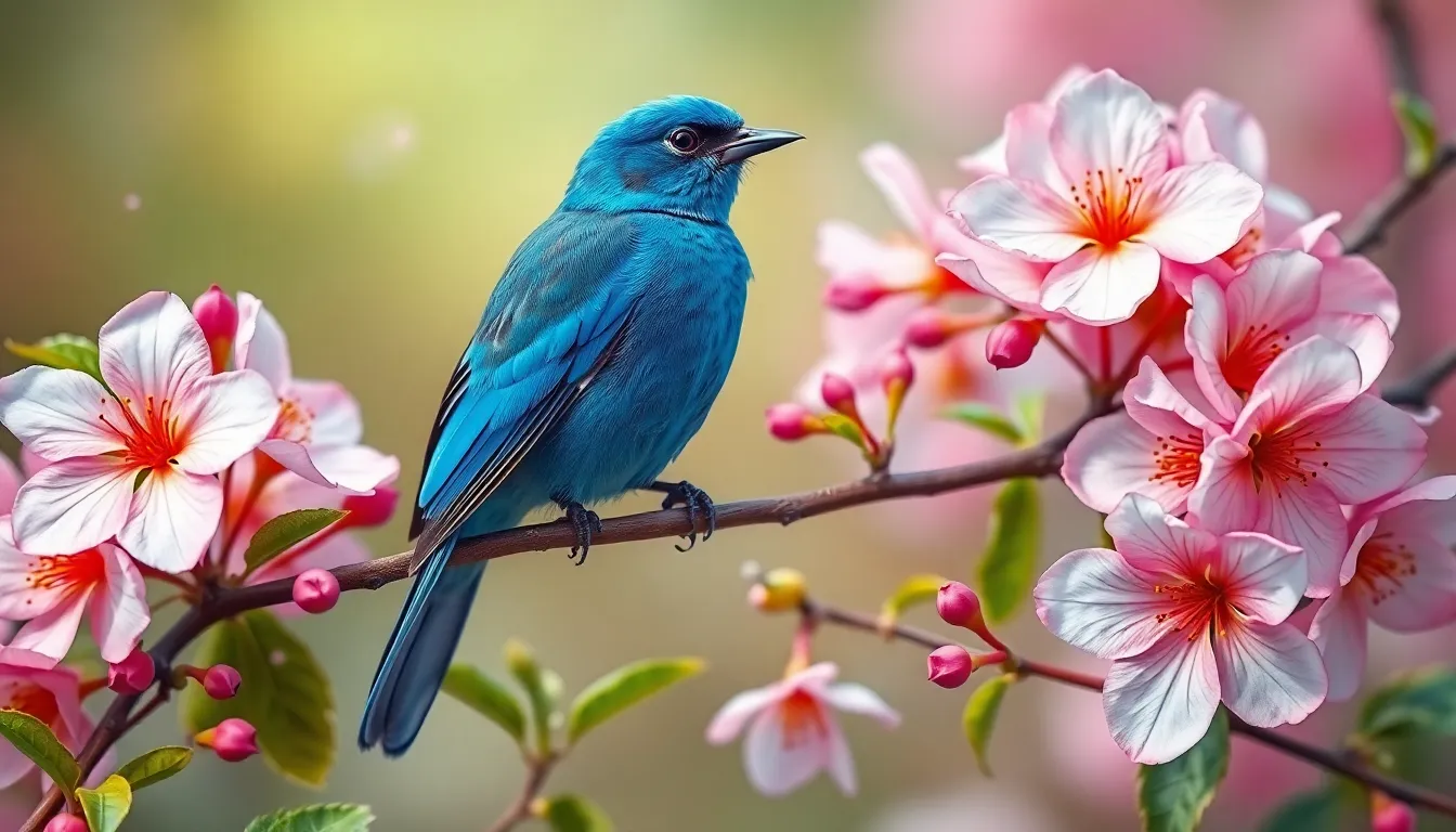 5 blue bird