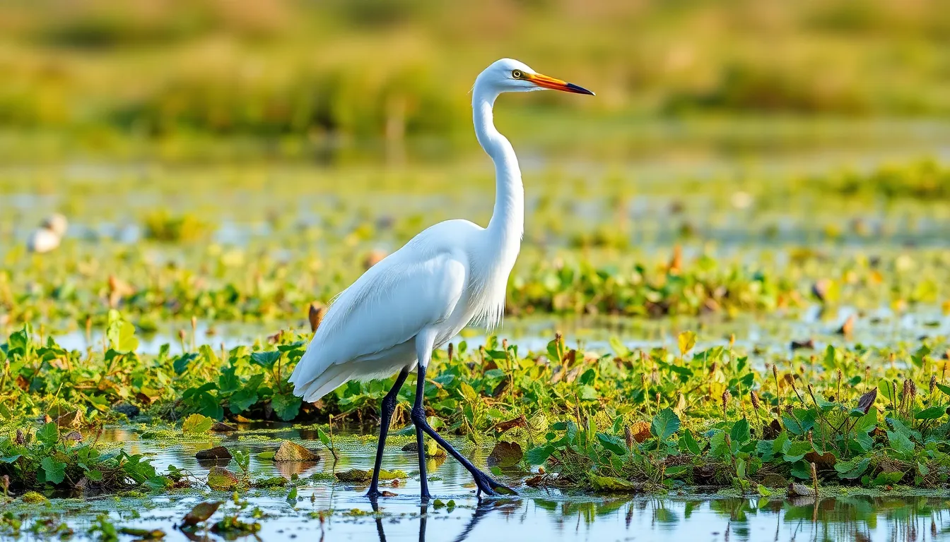 5 egret bird