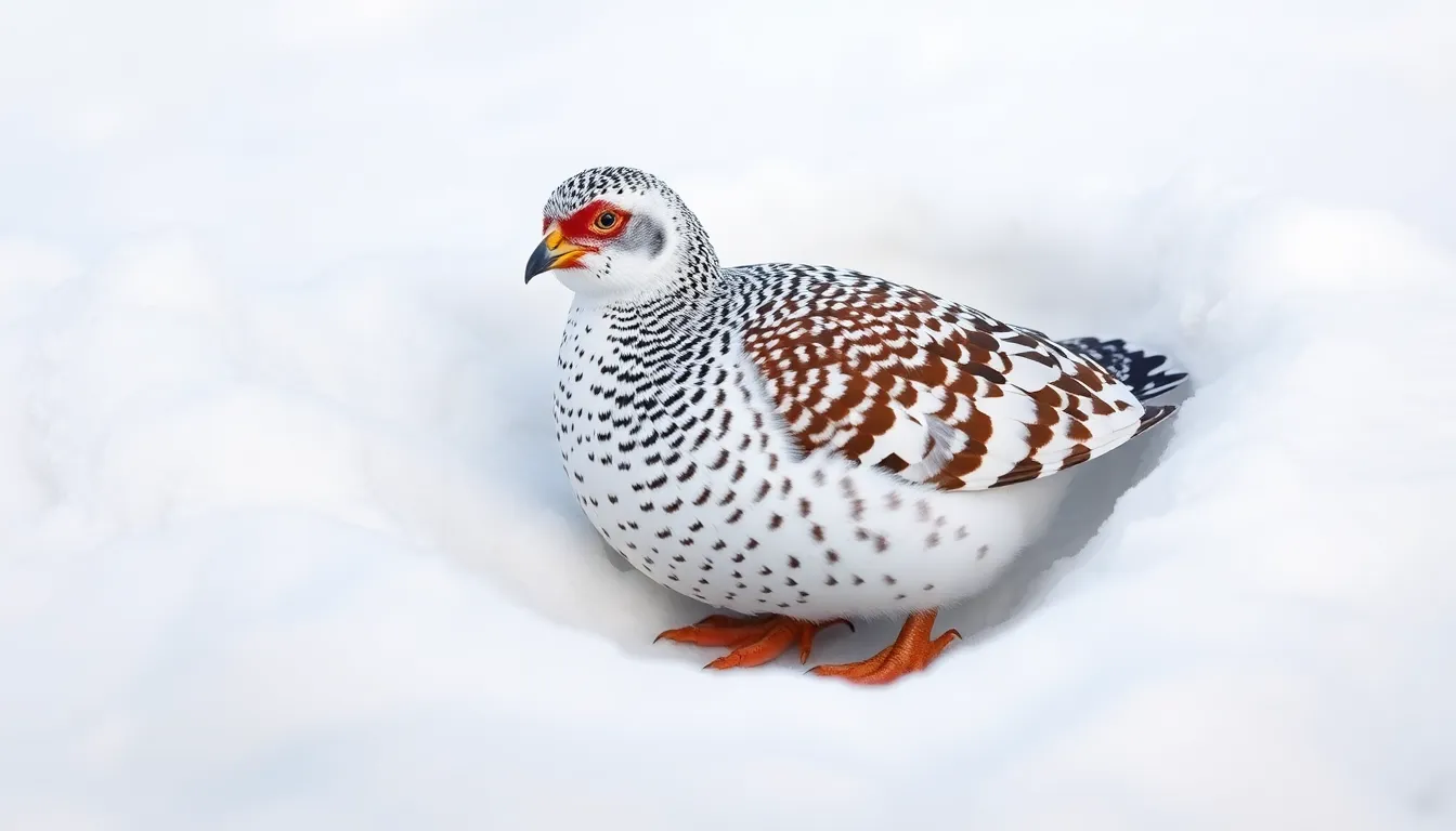 5 ptarmigan bird