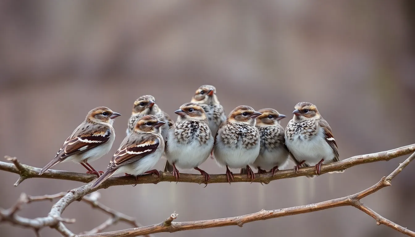 5 sparrow bird