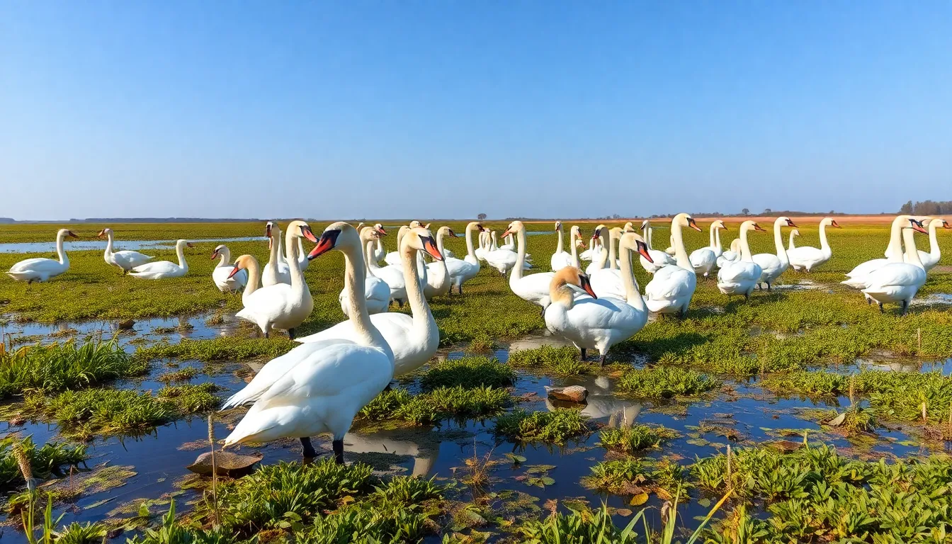 5 swan bird