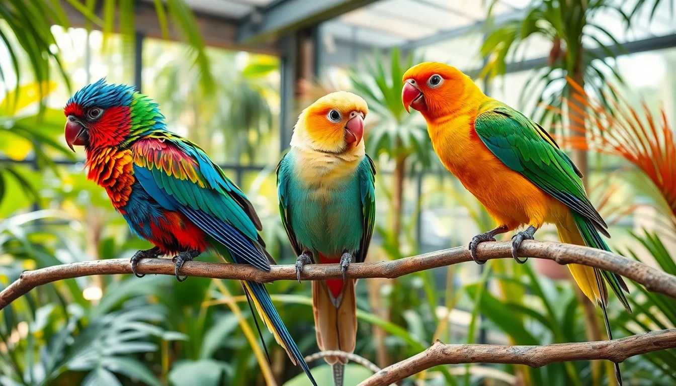 5 tropical bird