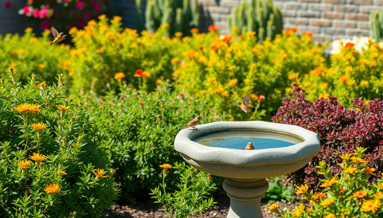 6 bird bath