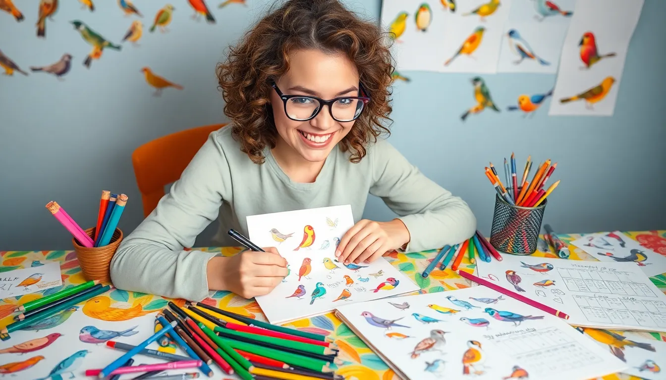 How to Master Bird Doodle Art: Easy Techniques & Creative Ideas for Beginners 7 6 bird doodle