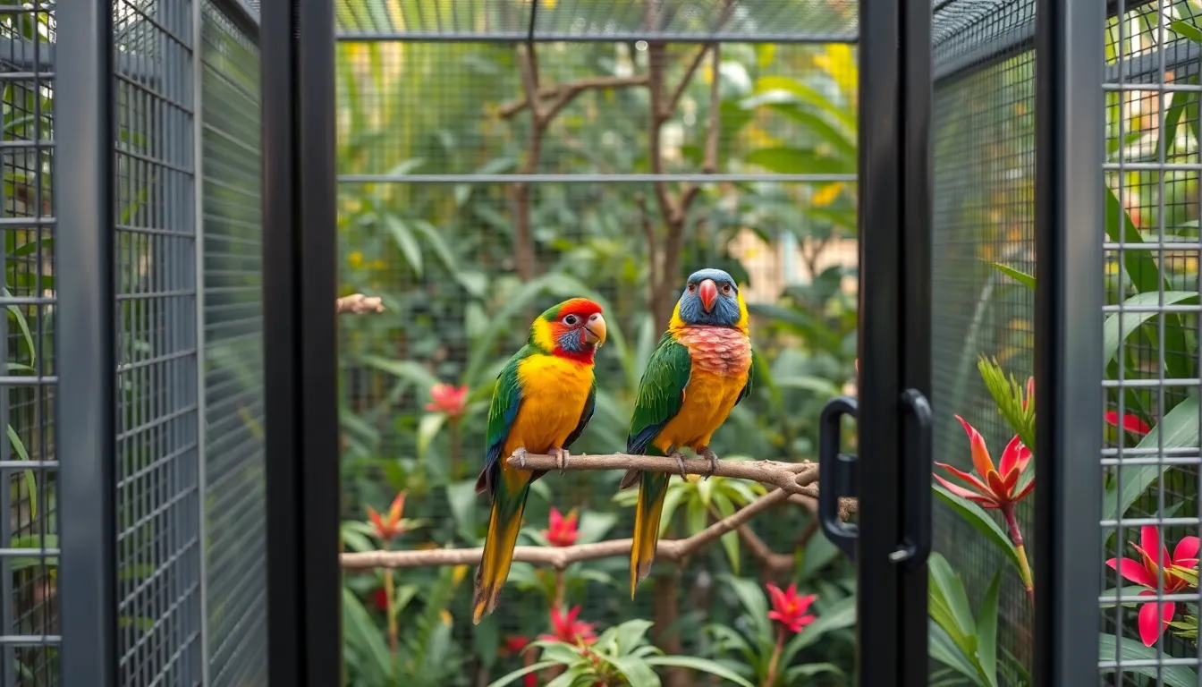 6 bird enclosure