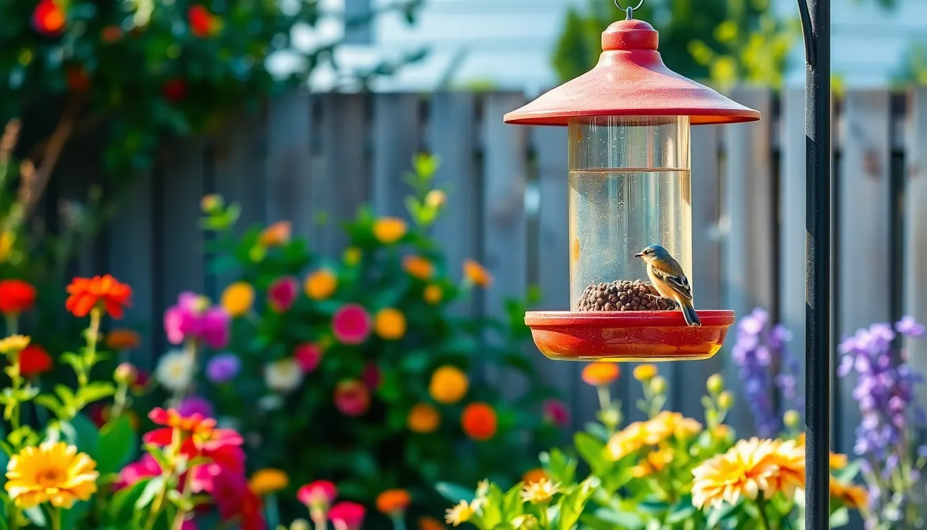 6 bird feeding