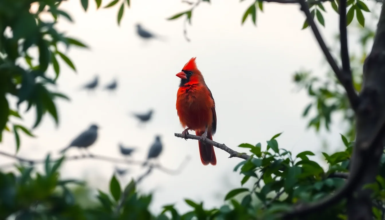 6 bird on branch