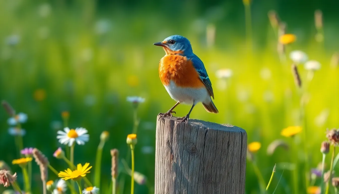 6 blue bird
