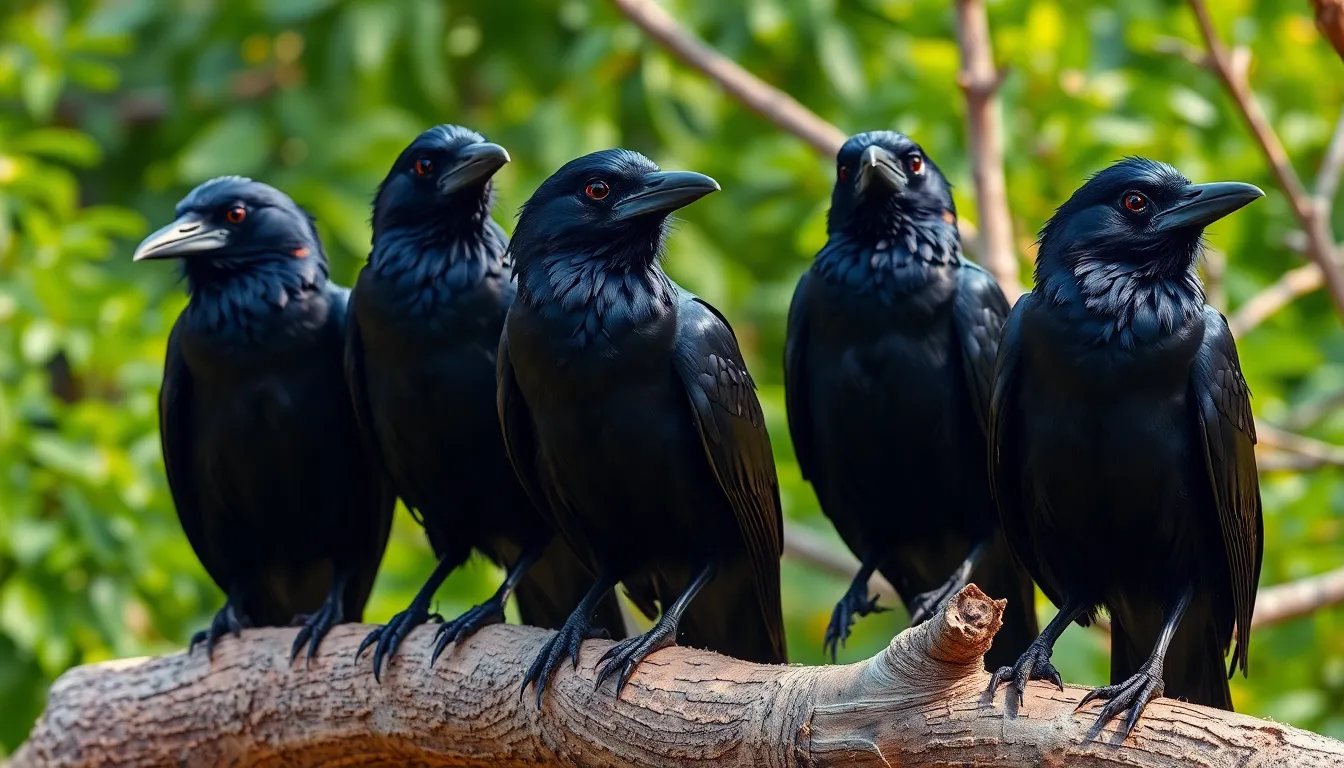 6 crow bird