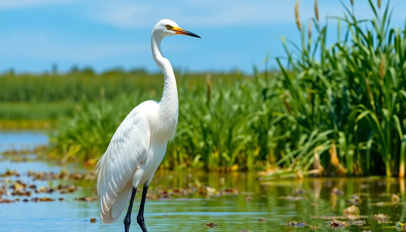 6 egret bird