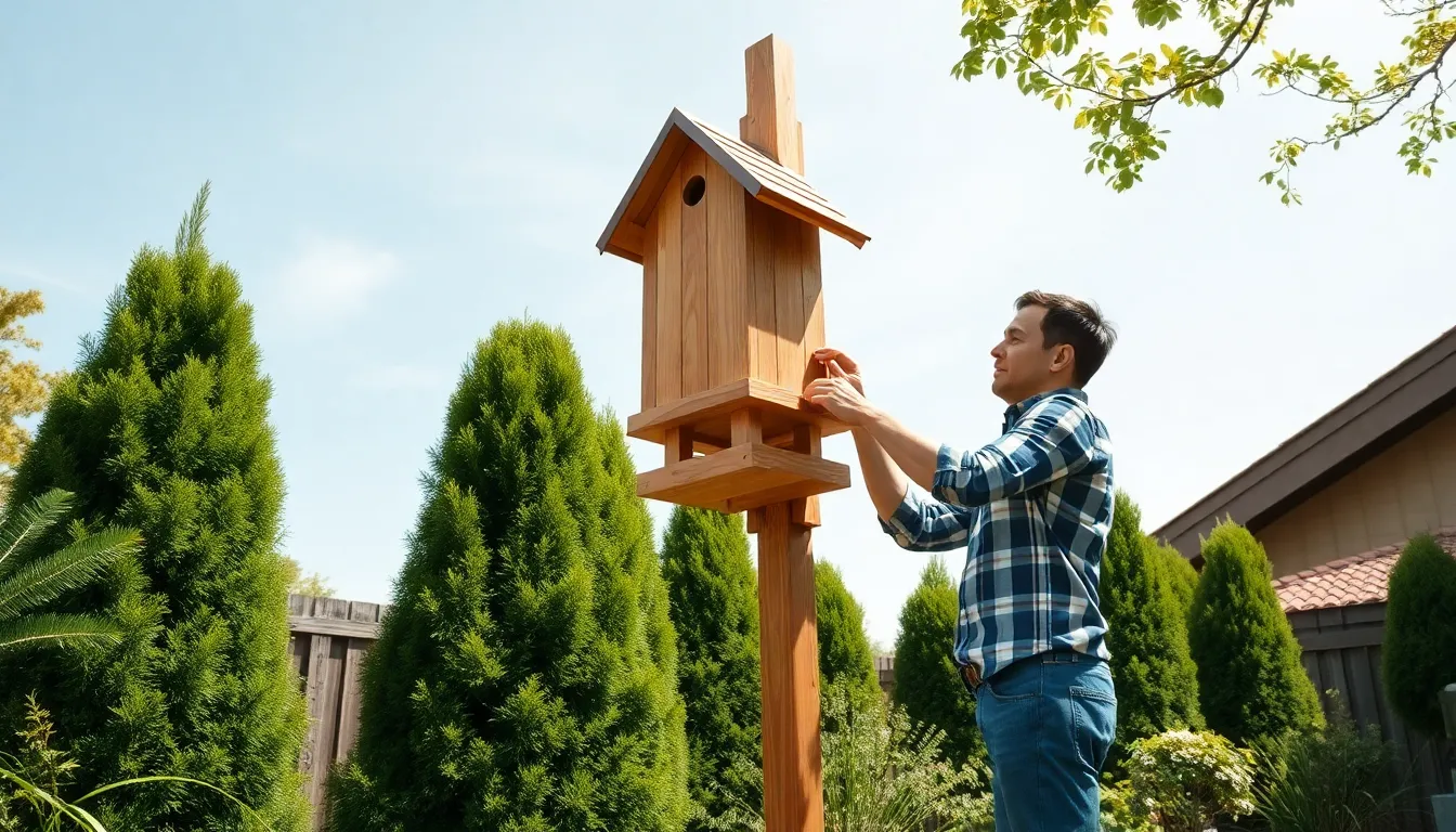 6 large bird houses