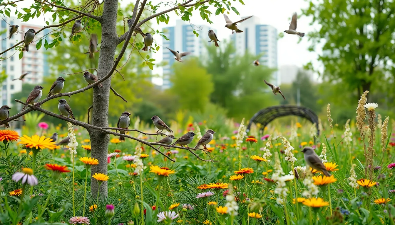 6 sparrow bird
