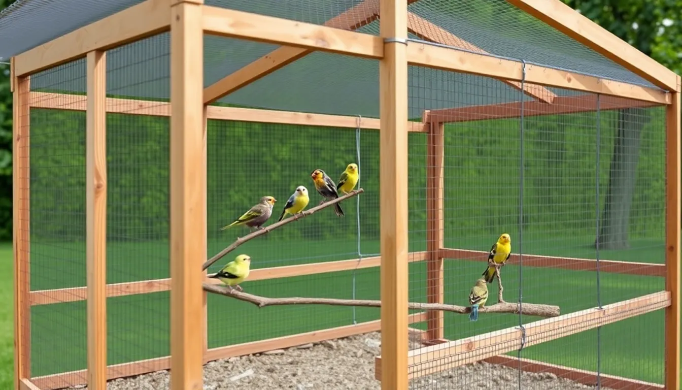 7 bird aviary
