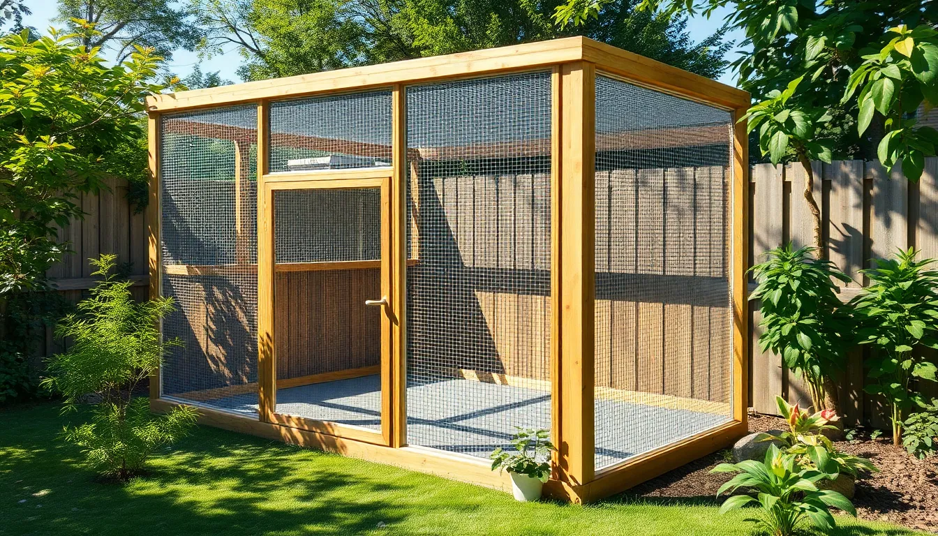 7 bird enclosure
