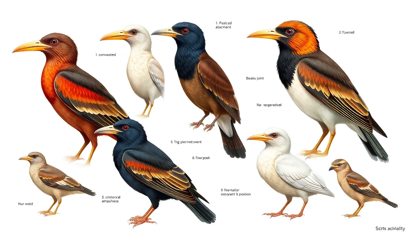 7 bird poses reference