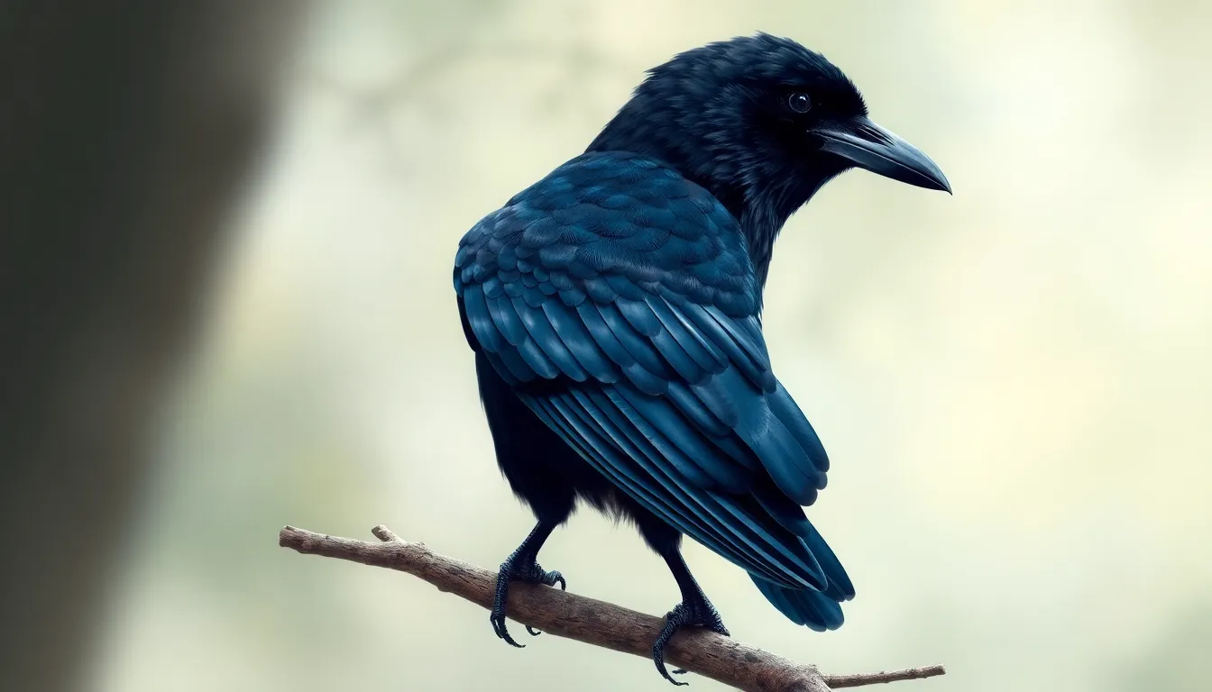 7 raven bird drawing