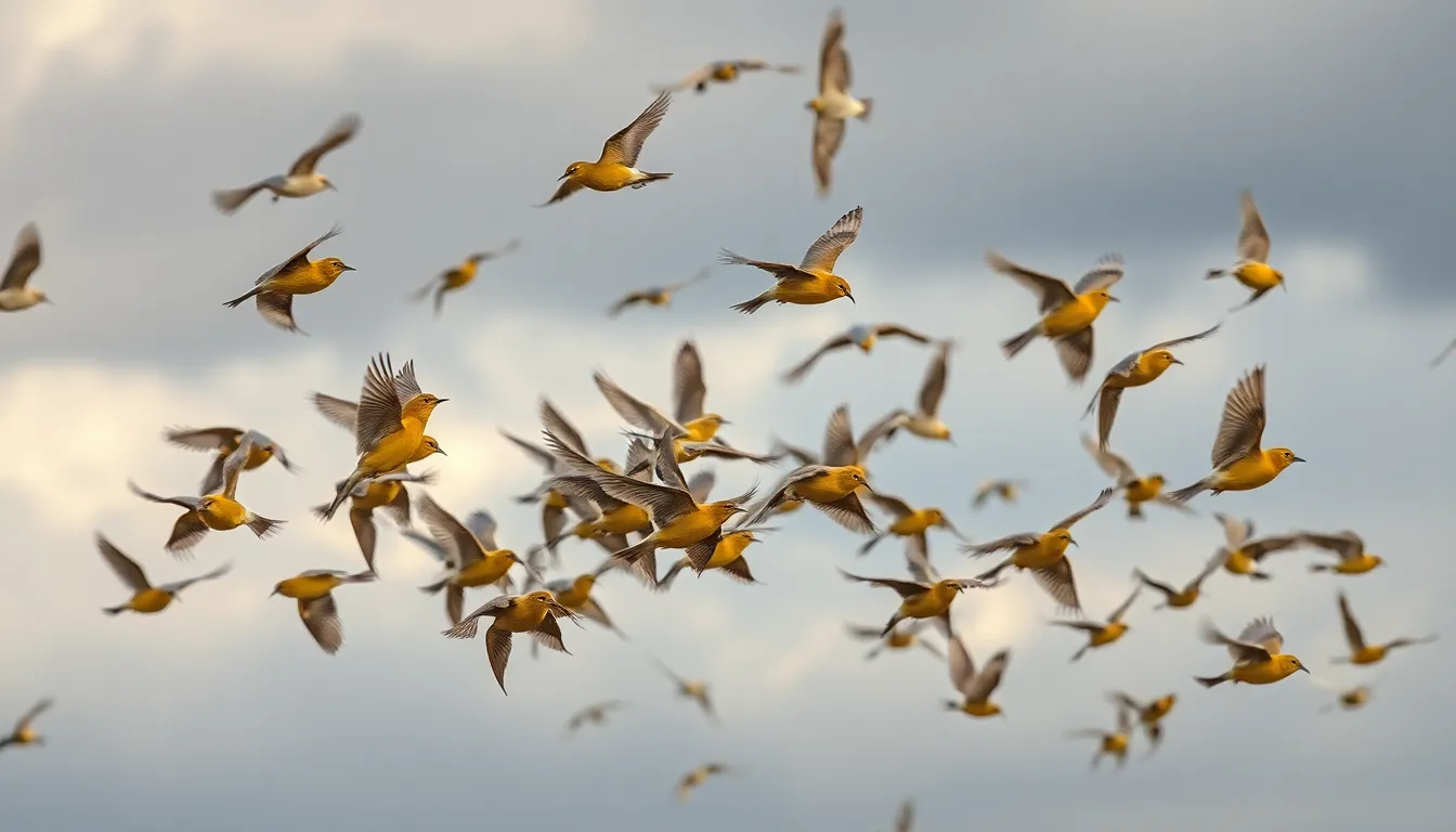 bird falling