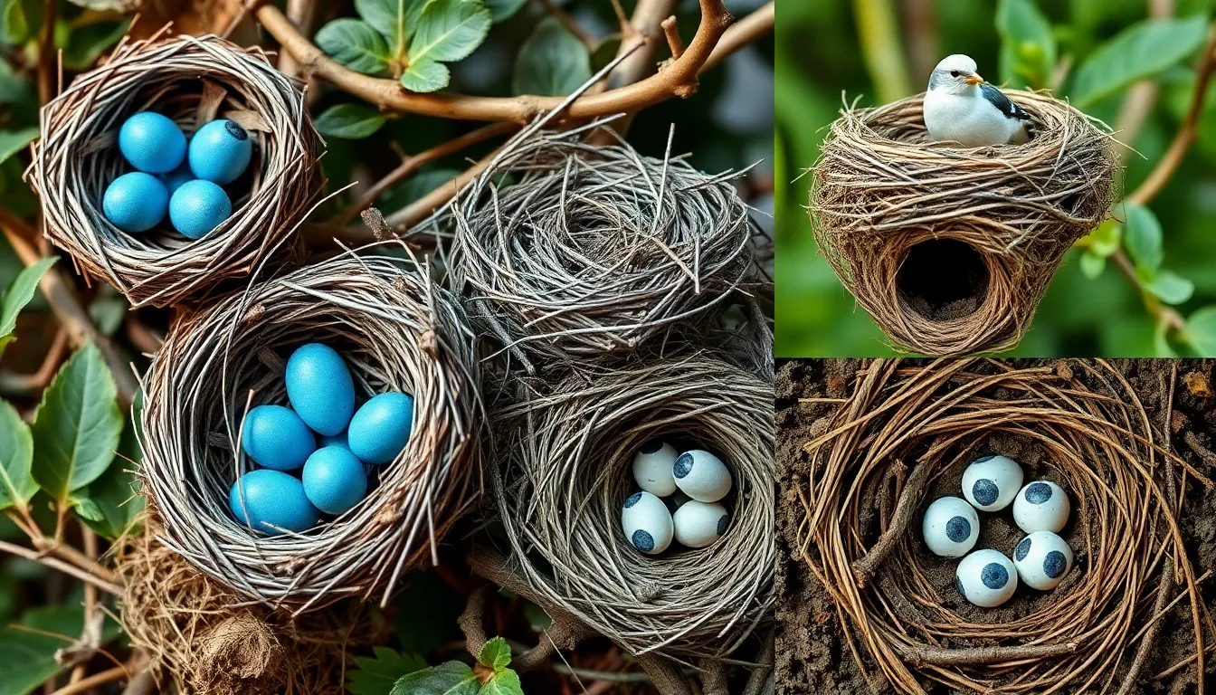 bird nest with eggs