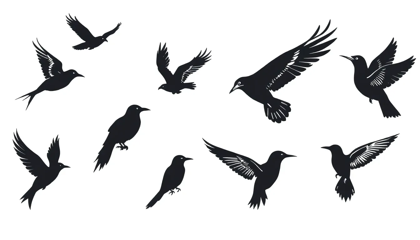 bird silhouette tattoos
