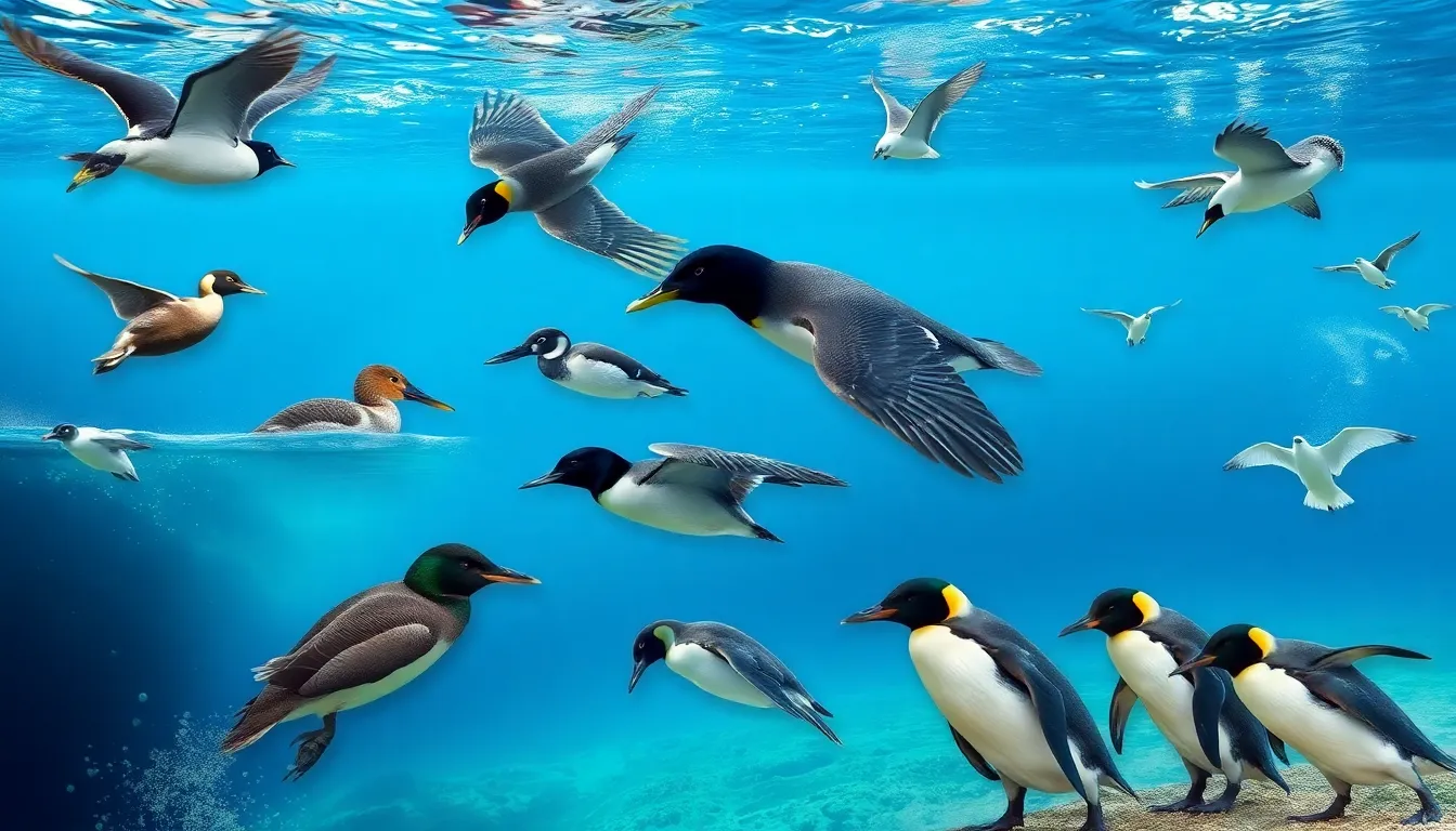 diving bird