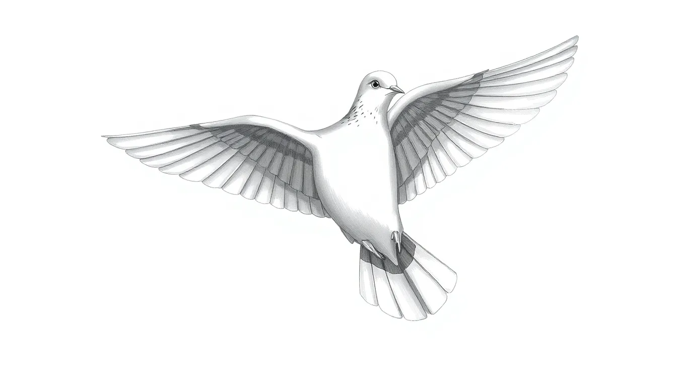 dove bird drawing