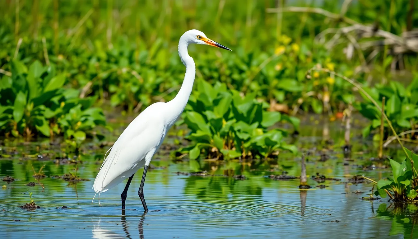 egret bird
