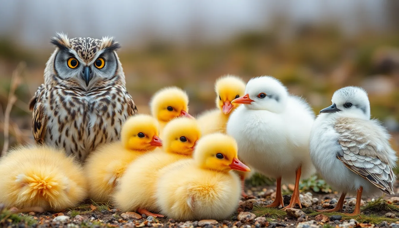 fluffy bird