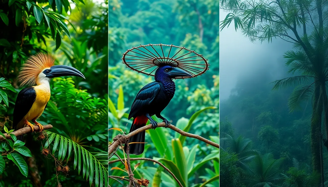 The Magnificent Umbrella Bird: 3 Rare Species Fighting for Survival in Cloud Forests 1 umbrella bird