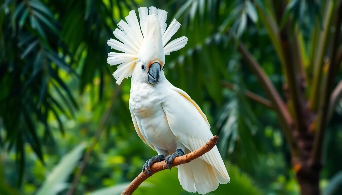 white parrot bird