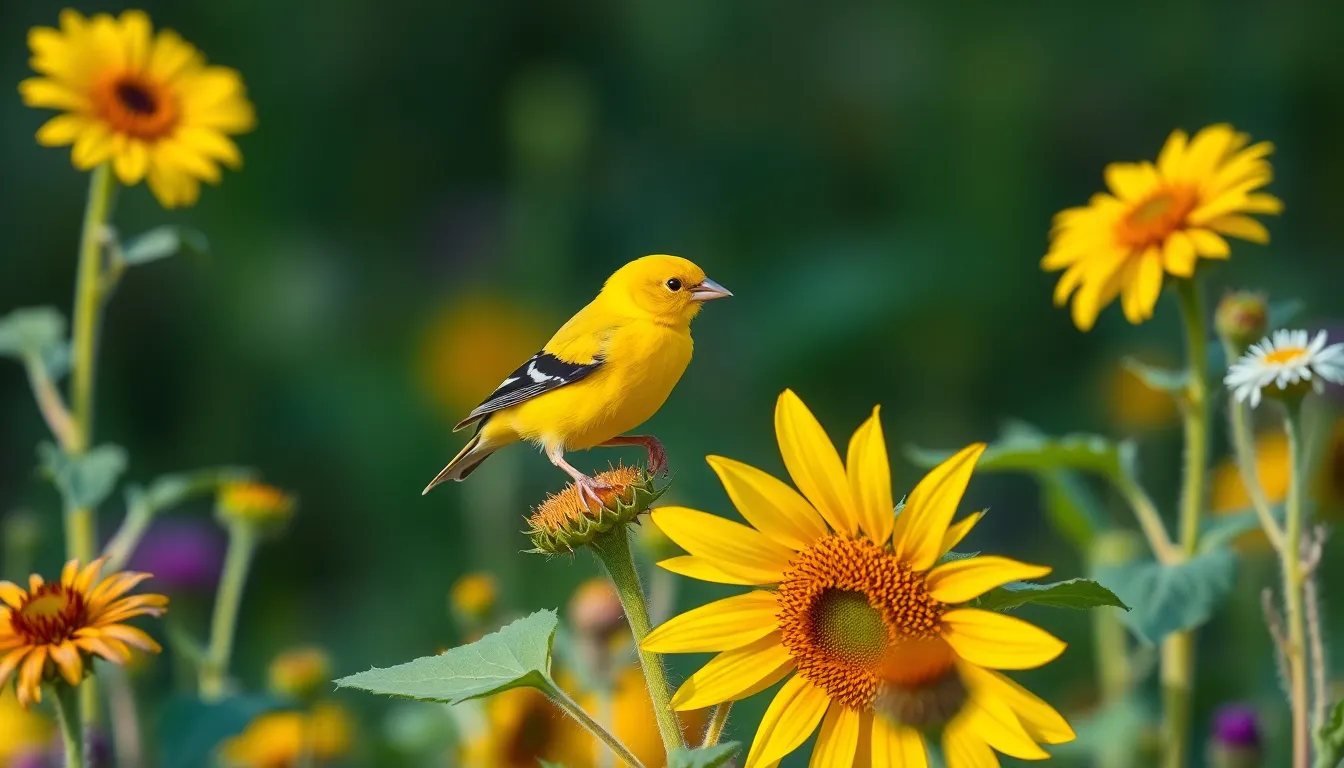 yellow finch bird